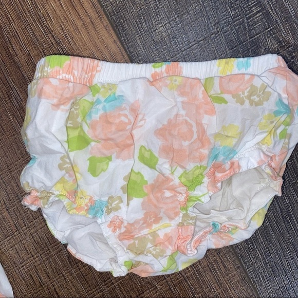 First Moments Floral Dress & Bloomers - Picture 5 of 7